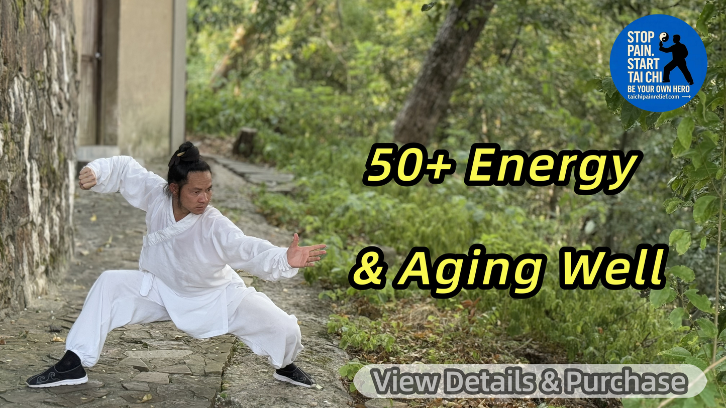 15-Minute Standing Tai Chi — Quick, natural support for steadier energy, smoother breathing, better balance & mobility. Gentle, low-impact, science-based & safe