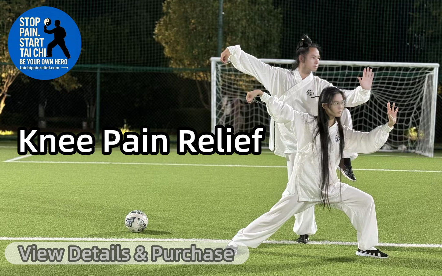 30-Minute Standing & Seated Tai Chi — Quick, natural relief for knee stiffness, soreness (dull ache), sharp twinges, swelling & clicking/popping